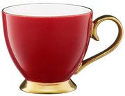Cana cafea/ceai, portelan, 400 ml, rosu, royal
