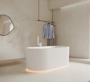 Cada acril freestanding Calliope LED, iluminare LED, Alb lucios, 150x75x59 cm, 5020 LIGHT LED