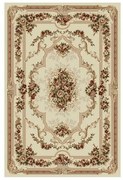 Covor crem cu flori si medalion 574 Selectează mărime: 060 X 110