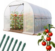 Solar de grădină 2,5 x 4 m alb