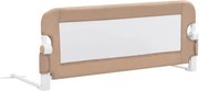 vidaXL Balustradă protecție pat copii, gri taupe, 102x42 cm, poliester