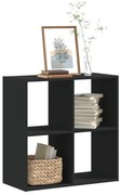vidaXL Bibliotecă, negru, 68,5x32x68,5 cm, lemn prelucrat