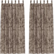 vidaXL Cortine din catifea 2 pcs Cappuccino 225 x 140 cm Catifea