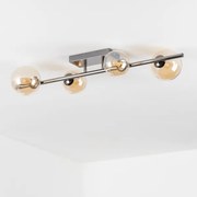 Brilagi - Plafonieră LED aplicată MILLA 4xG9/3W/230V negru crom/auriu