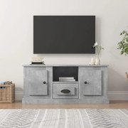vidaXL Comodă TV, gri beton, 100x35,5x45 cm, lemn prelucrat
