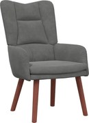 vidaXL fotoliu Gri închis 63 x 67 x 94 cm Catifea