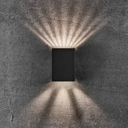 Aplica LED exterior cu iluminat up/down IP54 Fold 10 negru 2019041003 NL