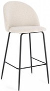 Scaun bar, ivoriu / negru,105x55x51 cm, Carry, Bizzotto