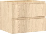 Mexen Rivel dulap baie pentru lavoar 60 cm, 2 sertare, riflat, stejar - 91A20-06047-2-BFF81