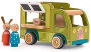 Mașinuță din lemn La Grande Famille Food Truck – Moulin Roty