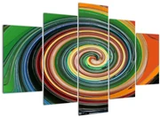 Tablou abstract - spirala colorata (150x105 cm)