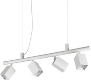 Lustra suspendata DYNAMITE SP4 SQUARE BIANCO