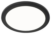 Plafoniera neagră 30 cm cu LED inclus, reglabilă în 3 trepte, IP44 - Steve