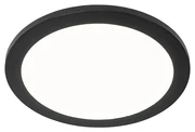 Plafoniera neagră 30 cm cu LED inclus, reglabilă în 3 trepte, IP44 - Steve