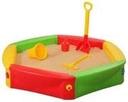 Ladă de nisip din plastic pentru copii cu prelată  diametru 120 cm