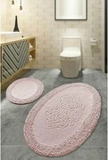Set 2 covorase baie PIANTE, forma ovala, bumbac, roz