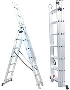 Fieldmann FZZ 4307 scară din trei părți, 3 x 7 trepte