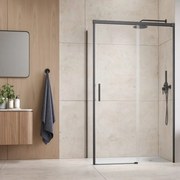 Perete lateral stanga Radaway Idea KDJ 70 cm finisaj GunMetal periat-transparent sticla 6 mm