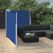 vidaXL Copertină laterală retractabilă, albastru, 100 x 600 cm