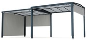 Pantheon Cortina Solid Sky Extinde foișor de grădină 3x6, rezistent la intemperii, extensibil