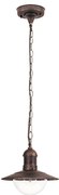 Brilagi - Lampă suspendată de exterior MOLDE 1xE27/60W IP44 bronz/patină