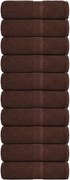 vidaXL Prosoape de baie, FROGN, 10 buc., maro, 30x30 cm, 360 g/m²
