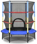 Trambulină de grădină Minicu plasă interioară 140 cm Jump Hero albastru-galben
