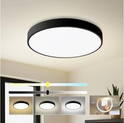 Brilagi - Plafonieră LED POOL/60W/230V 3000/4500/6000K Ø 60 cm negru