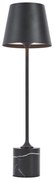 Lampă de masă modernă neagră 37cm incl. LED Dimmable IP54 Reîncărcabilă - Topi