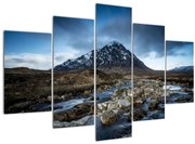 Tablou cu munții și tigrul (150x105 cm)