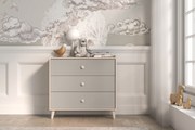 Comodă cu sertare Marla 90 cm - nisip deșert / palladium gri