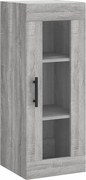 vidaXL Dulap montat pe perete, gri sonoma, 34,5x34x90 cm