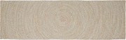 vidaXL Covoare de zonă Dreptunghiular Natural și Alb 60 x 200 cm Iută