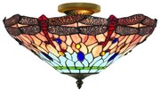 Searchlight 1289-16 - Lustr Tiffany DRAGONFLY 3xE14/40W/230V pr.