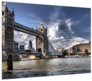 Tablou pe sticlă - Tower Bridge din Londra (70x50 cm)