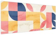 Tablou - Abstracție cu modele retro (120x50 cm)