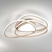 Ondaluce - Plafonieră LED dimabilă ROSE, 80W/230V, 71x76 cm, auriu
