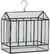 Terariu, Sticla, Negru, 34x20x40 cm