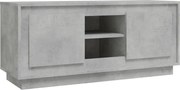 vidaXL Comodă TV, gri beton, 102x35x45 cm, lemn prelucrat