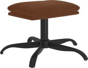 vidaXL Taburet, maro, 60x60x36 cm, microfibră