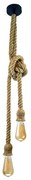 Lampa suspendata ROPE 2xE27/12W/230V