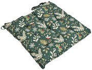 Scaun matlasat Verde Crăciun, 40 x 40 cm