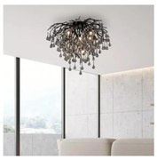 Paul Neuhaus 8091-18 - Lustru aplicat ICICLE 9xG9/40W/230V Ø 50 cm, negru