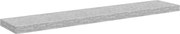 vidaXL Raft de perete suspendat, gri beton, 120x23,5x3,8 cm, MDF