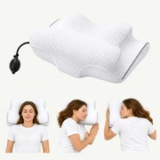 Perna cervicala ortopedica CERVI-SAN Ortho, inaltime reglabila, memory foam, husa lavabila