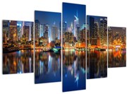 Tablou cu Manhattan noaptea (150x105 cm)