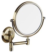 Oglindă cosmetică 18 x 25 cm, finisaj bronz