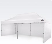 Pavilion pliabil 3x6m - cu 3 pereți - Alb