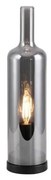 JUST LIGHT. 14006-25 - Lampă de masă BOTTLE 1xE14/25W/230V negru/fumuriu