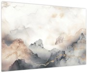 Tablou - Munte abstracție cu textura de marmură (90x60 cm)
